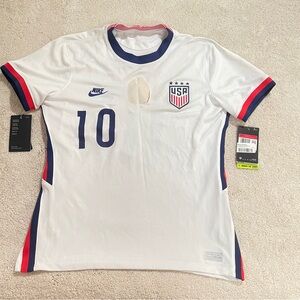 Nike team USA 2020 stadium Fifa home soccer jersey llyod womens lg Flaws READ